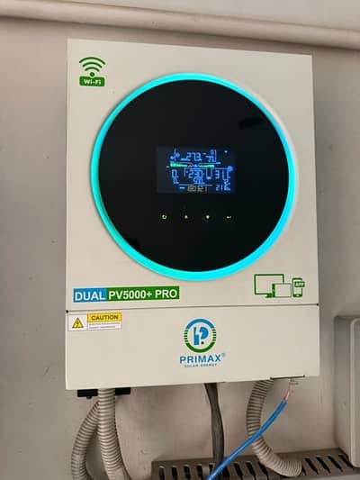 Primax Solar Inverter 5kw + 8kWh Lithium Battery – Excellent Condition