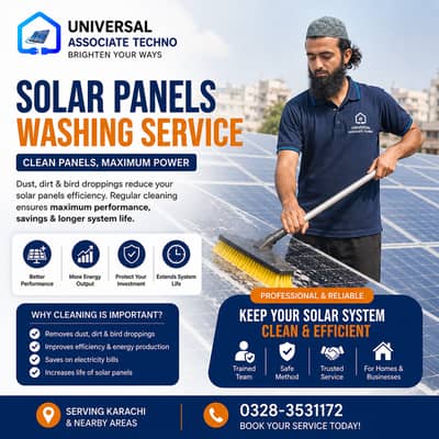 Solar Panels Washing Service | Clean Panels, Maximum Power!
