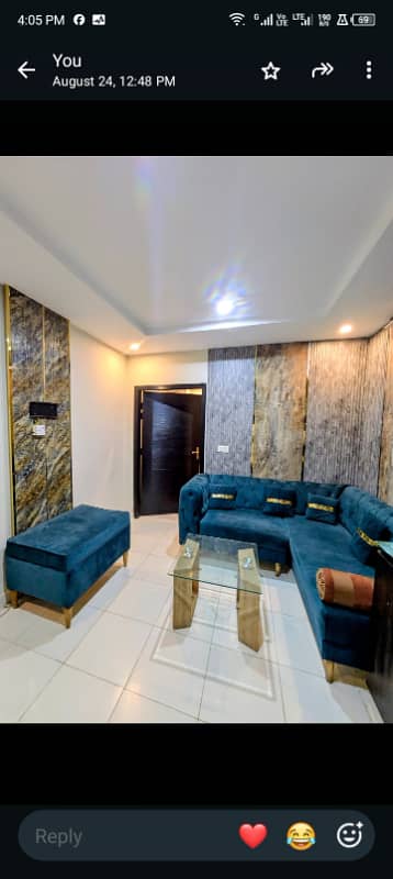Per Day One Bed Fully Furnished Apartment Available in Islamabad
