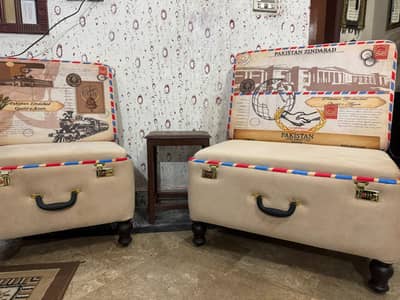 suitcase sofa