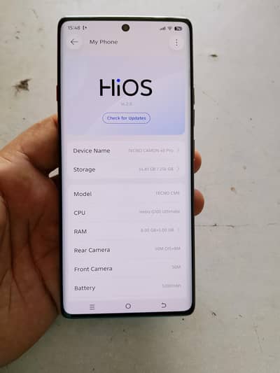 Tecno CAMON 40 pro condition 10/9 body chota damage box charger b hai