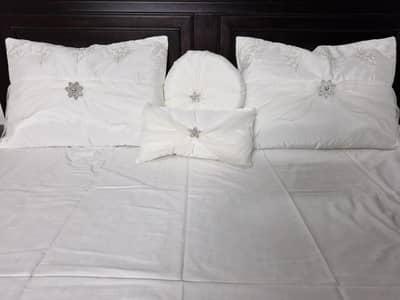 8 pcs luxury bridal bed set