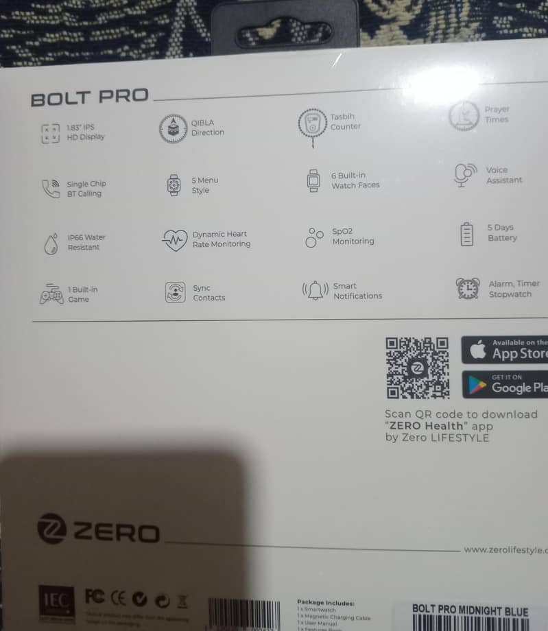 Zero smart watch Bolt pro 2