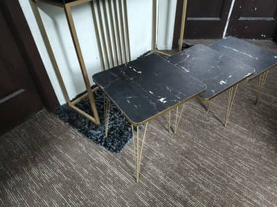 3 tables set