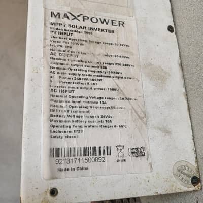 Maxpower solor invetr