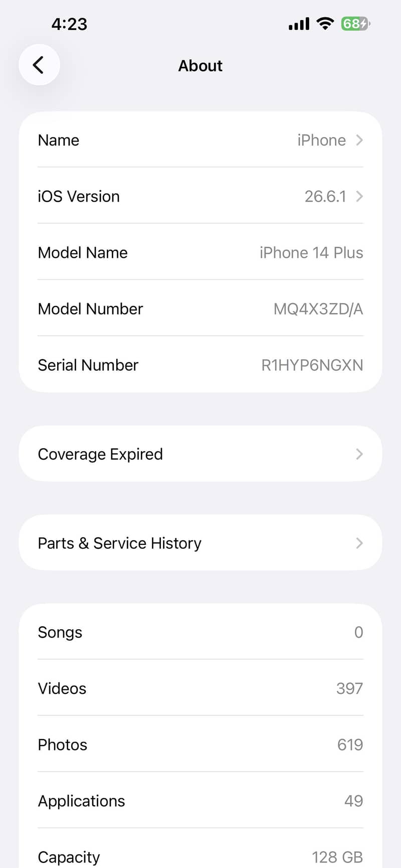 Apple iPhone 14 plus 12