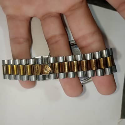 Men's Green Dial Watch - Rolex Design - Two Tone Bracelet - Karachi`