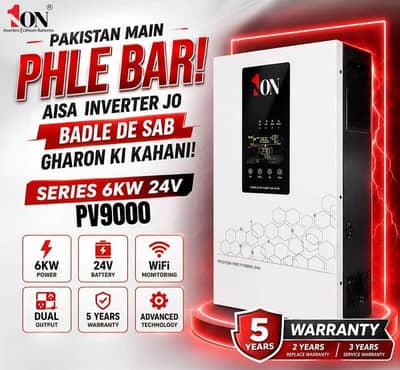 Solar Inverter – PV9000  1 ON 6 KW