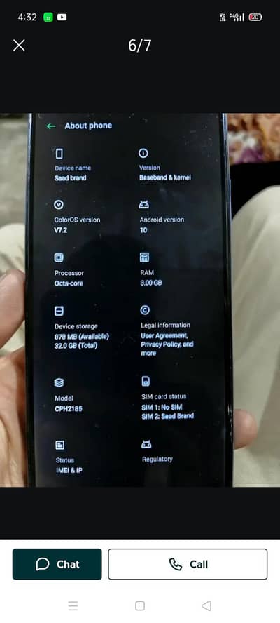 oppo a15 all ok exchange ho jya ga