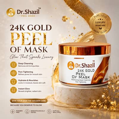 Dr. Shazil 24k Gold peel of mask