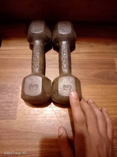 3 kg each dumbell