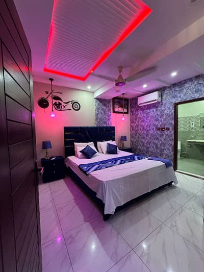 Bahria town 1 bedroom apartment daily basis rent pr