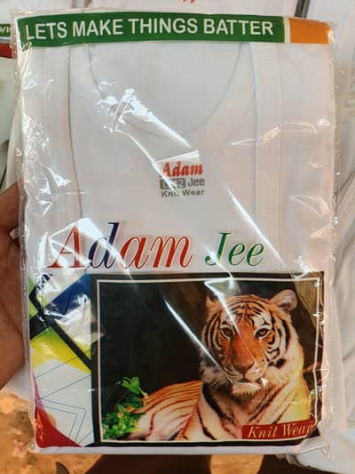 Adam Jee Pure White Cotton vest