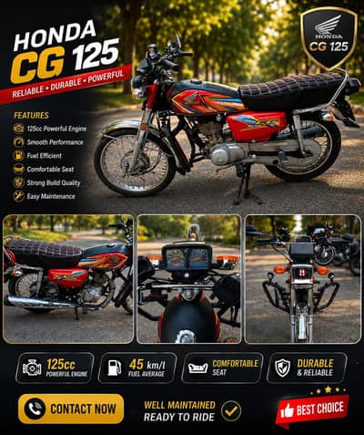 Honda CG 125 - Excellent Condition  Maintained  |  Ready to Ride