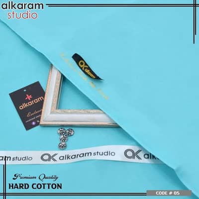 Men's Turquoise Hard Cotton Unstitched Suit | 4.5 Meter