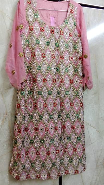 Embroided Pink 3 piece