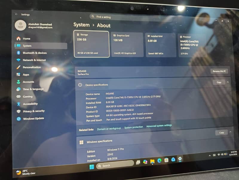 Microsoft surface pro 0