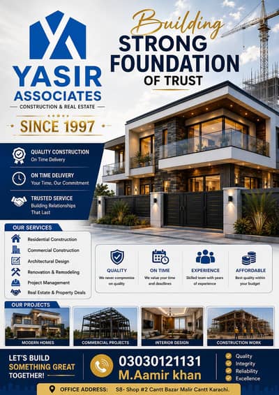 construction renovation material supply interior designing