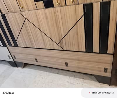 Brand New Wooden Bed with 2 Side Tables