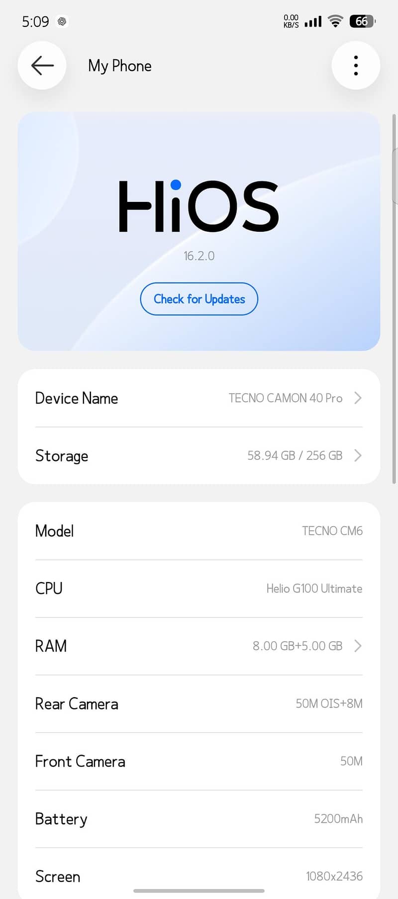 Tecno CAMON 40 Pro 3
