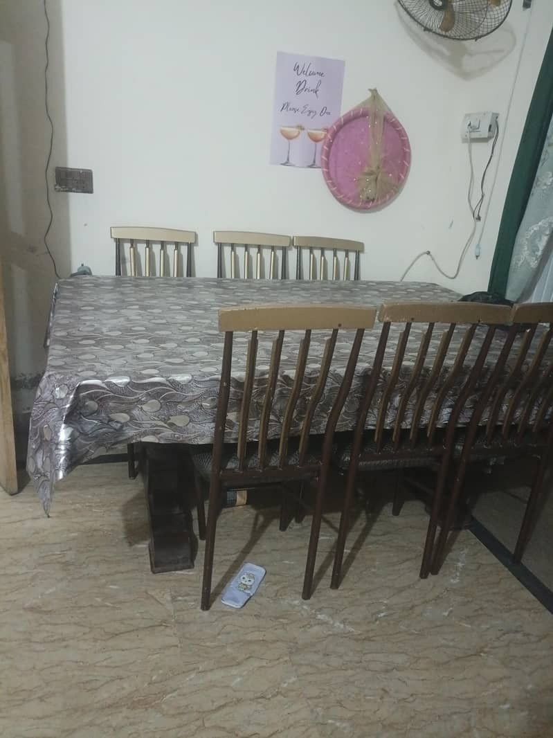 6 chairs dining table 0