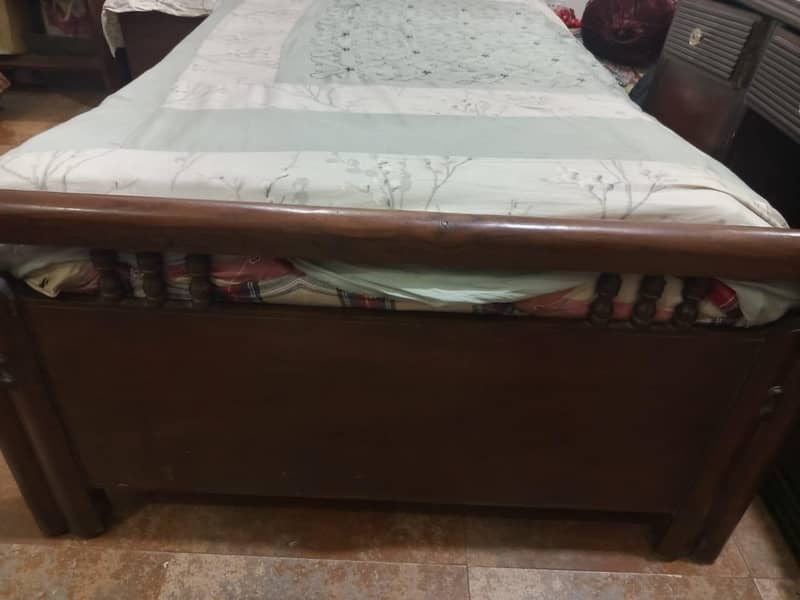 beautiful Dressing table and single bed of pure wooden 3