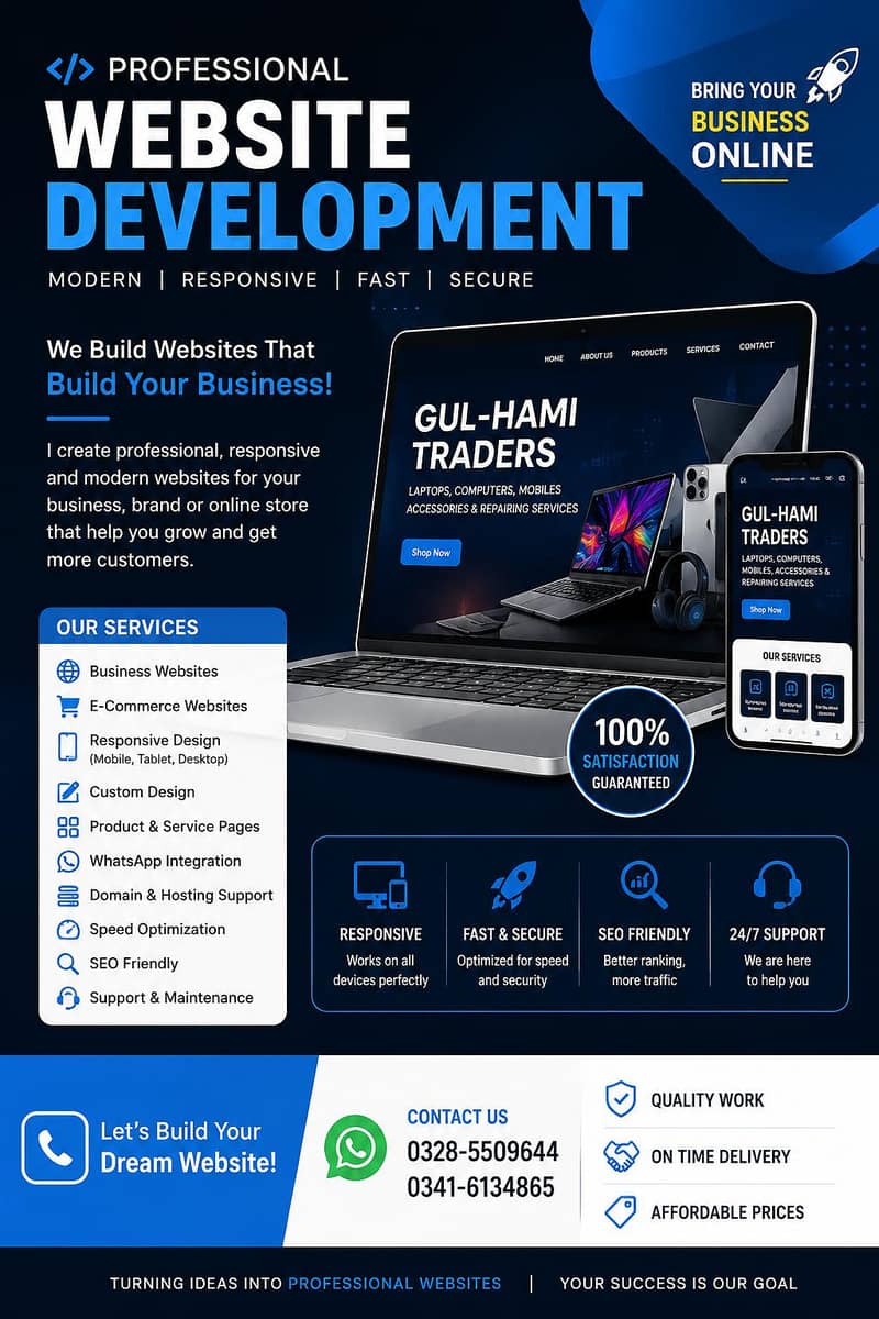 Professional Website Development | Business & E-Commerce 0
