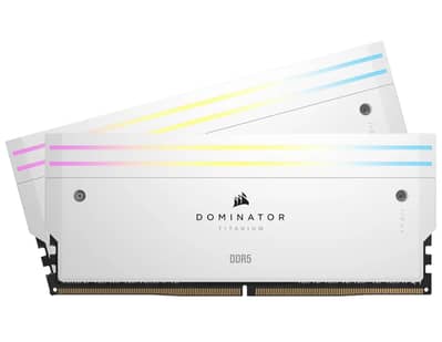Corsair Dominator Titanium RGB DDR5 RAM 96GB 2x48GB 6600MHz CL32 Inte