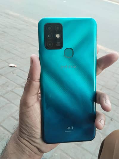 Infinix Hot 10 with box only glas brake baki all ok excng posbl