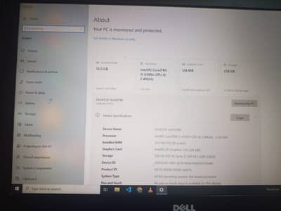 Dell latitude 7270 i5 6gen  cgre i5 6 gen  12gb ddr4 ram  256 gbm2 ssd
