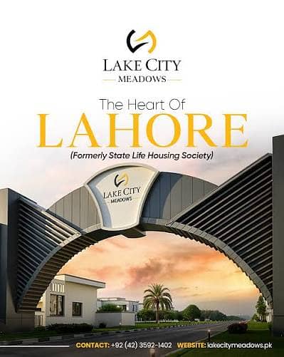 1 Kanal Block D Corner Grace Structure for Sale Lake City Meadows, Lahore