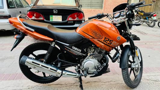 Yamaha YBR 125G 2024 Model – Orange – Pristine 10/10 Condition