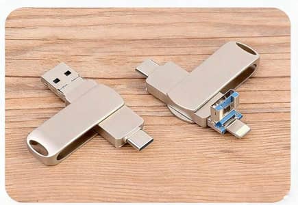 2TB 3-In-1 USB Flash Drive, Memory Stick, External Storage, Compatible