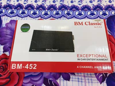 BM Classic 4 channel Car amplifier 6500w Class AB genuine brand new
