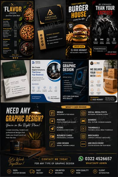 Professional Graphic Designer | Logos, Banners, Menus, Flyers