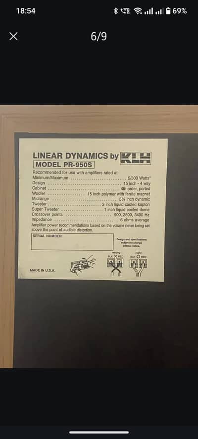 KLH PR 950S