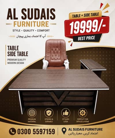 Office table, manager study desk chair, office furniture sofa, counter