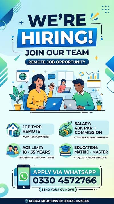 Remote job 03304572766WTSAPP
