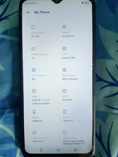 Itel A50