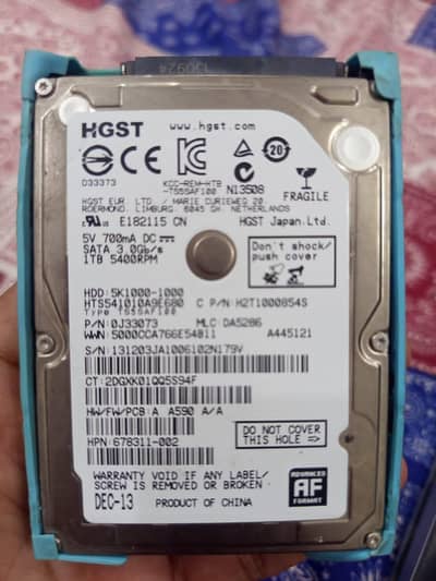 1Tb hdd 2.5 mm for sale