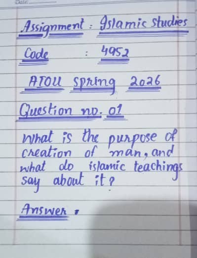 AIOU spring assignments