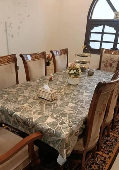Dining table with Eight chairs