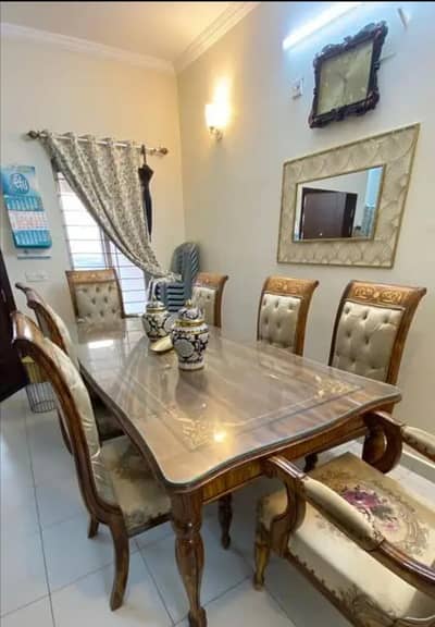 Dining table and Eight chairs