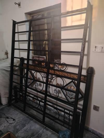 Double iron bed urgent for sell