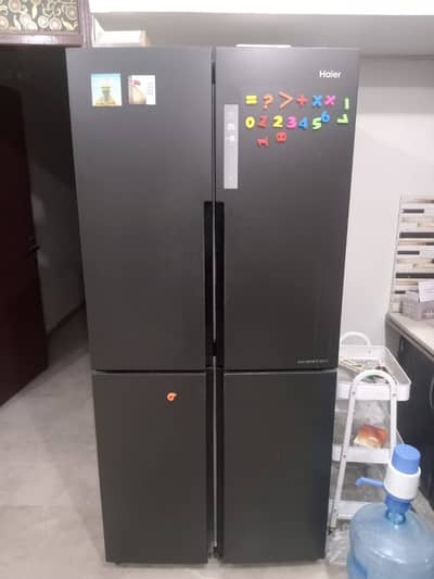 Haier Double Door fridge in excellent condition Contact on whatsapp