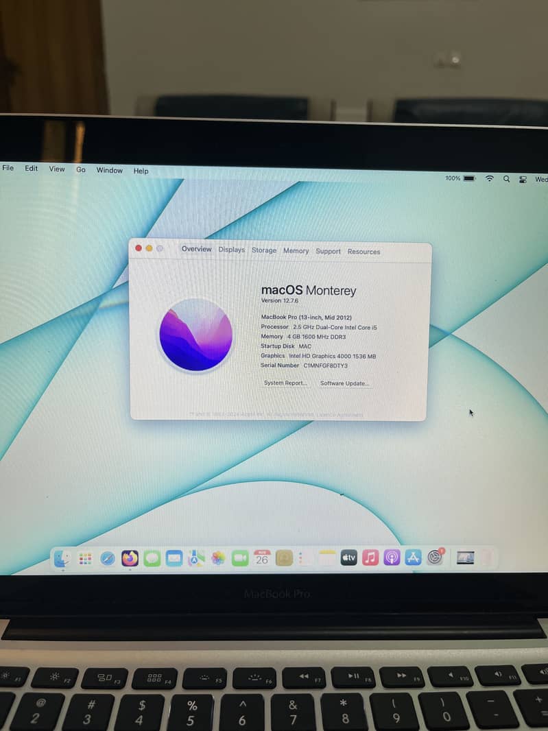 Apple Macbook pro 2012 5