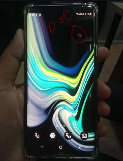 Samsung Mobile Note 9  6 GB 128 GB no exchange
