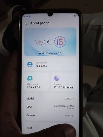 Zte nubia A56    (4+4=8/128)