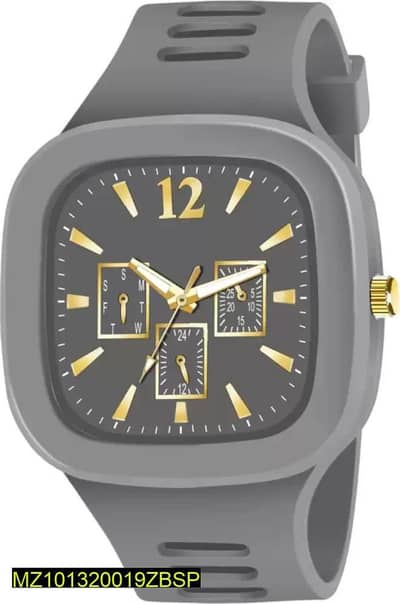 Stylish Silicone Strap Analogue Watch for Men & Women