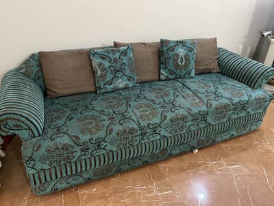 3+2+2 sofa set | 7 seater sofa set | wooden sofa | Good condition sofa